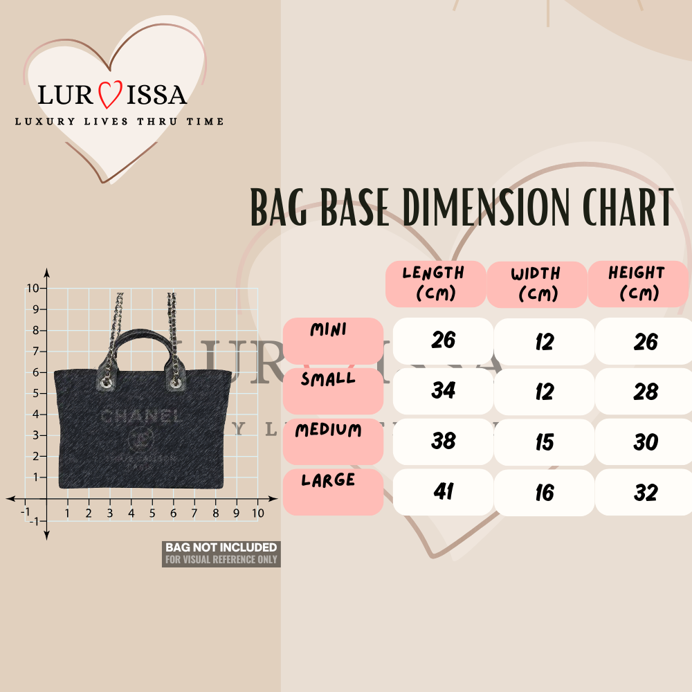 [𝐋𝐮𝐫𝐯𝐢𝐬𝐬𝐚] Bag Organiser/ Organizer For Chanel Deauville Tote Bag (small)