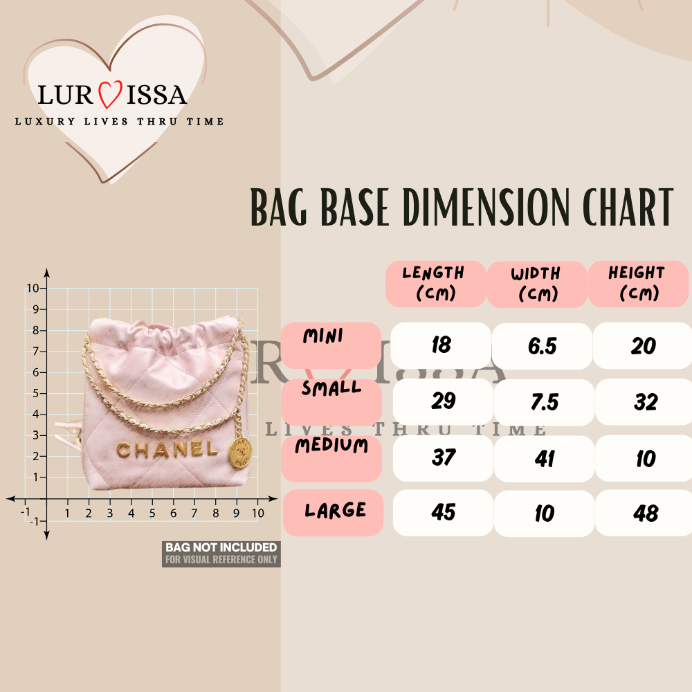 [𝐋𝐮𝐫𝐯𝐢𝐬𝐬𝐚] Bag Organiser/ Organizer For Chanel 22 Bag (Large 45cm)