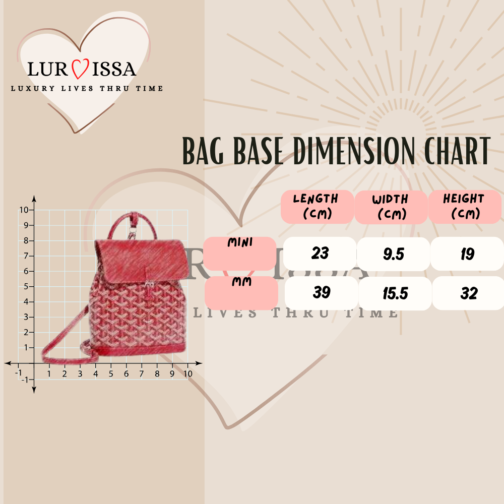 [𝐋𝐮𝐫𝐯𝐢𝐬𝐬𝐚] Bag Organiser/ Organizer For Goyard Alpin Backpack Bag Organiser (Mini 19cm)