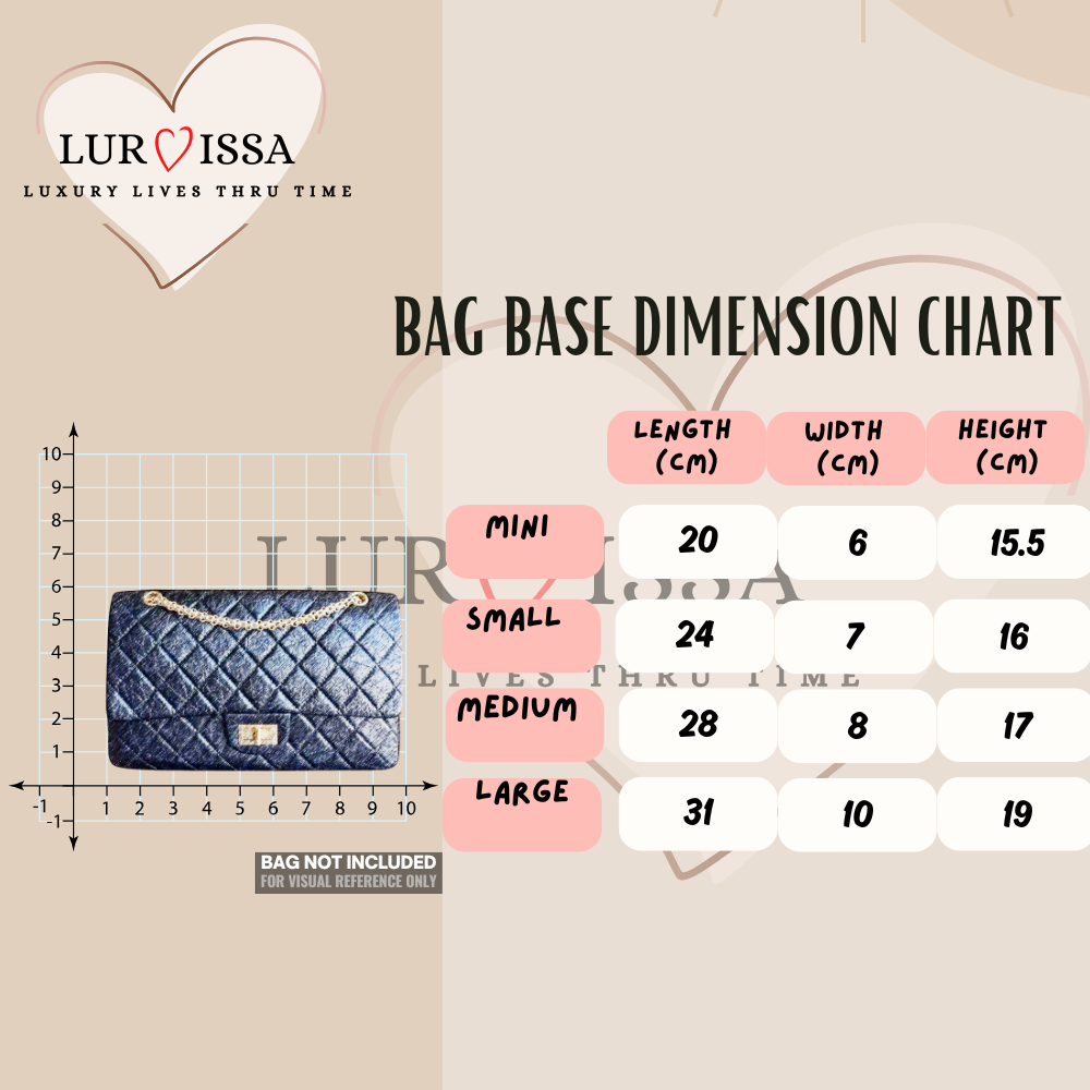 [𝐋𝐮𝐫𝐯𝐢𝐬𝐬𝐚] Bag Organiser/ Organizer For Chanel 2.55 Bag (medium)