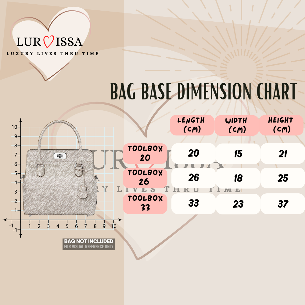 [𝐋𝐮𝐫𝐯𝐢𝐬𝐬𝐚] Bag Organiser/ Organizer For Hermes Toolbox Bag 20