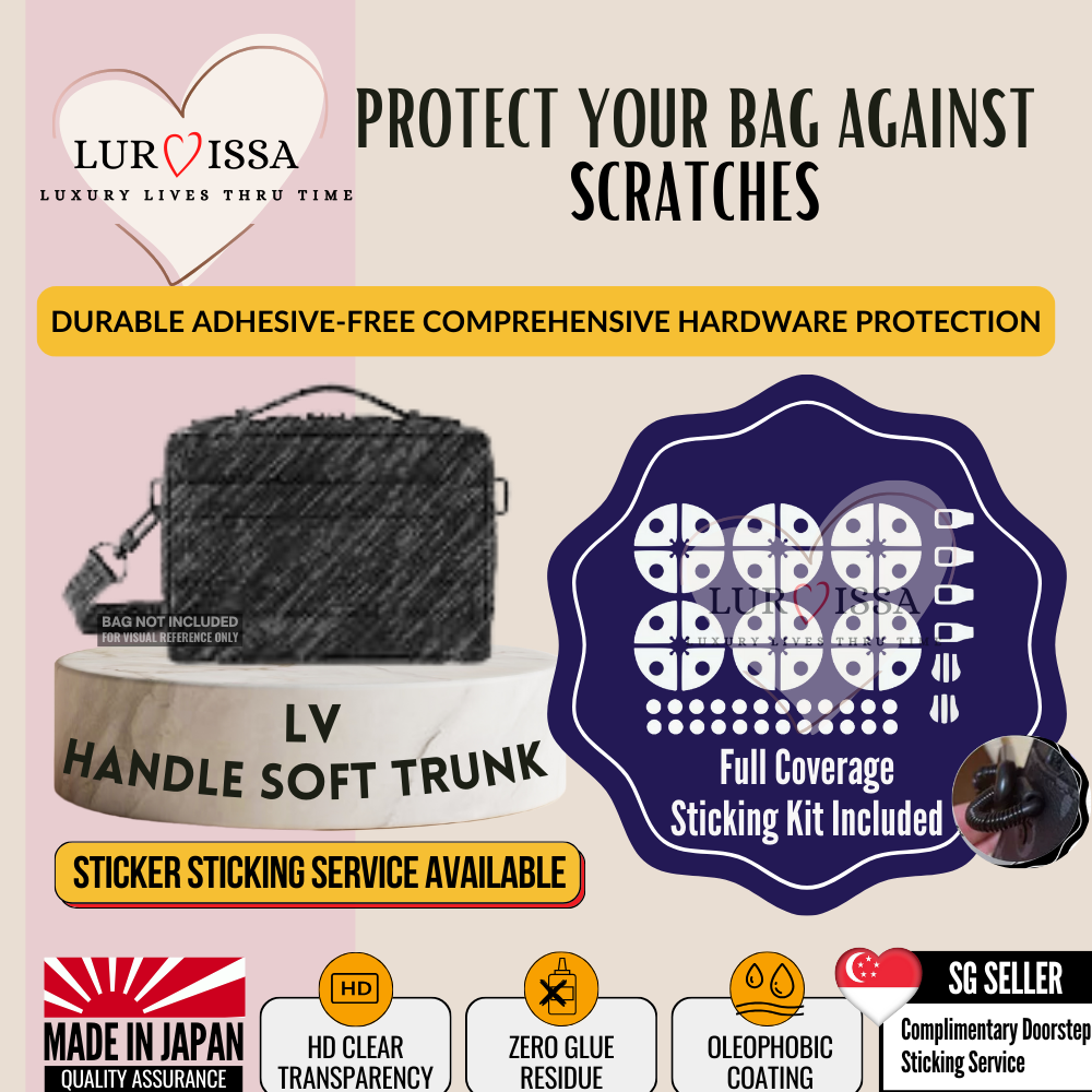 [𝐋𝐮𝐫𝐯𝐢𝐬𝐬𝐚] LV Handle Soft Trunk Bag Hardware Protective Sticker