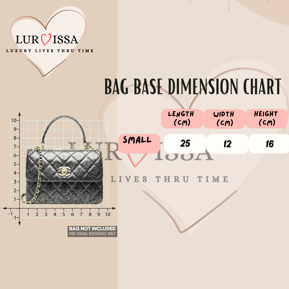 [𝐋𝐮𝐫𝐯𝐢𝐬𝐬𝐚] Bag Organiser/ Organizer For Chanel Trendy CC Bag (Small 25cm)