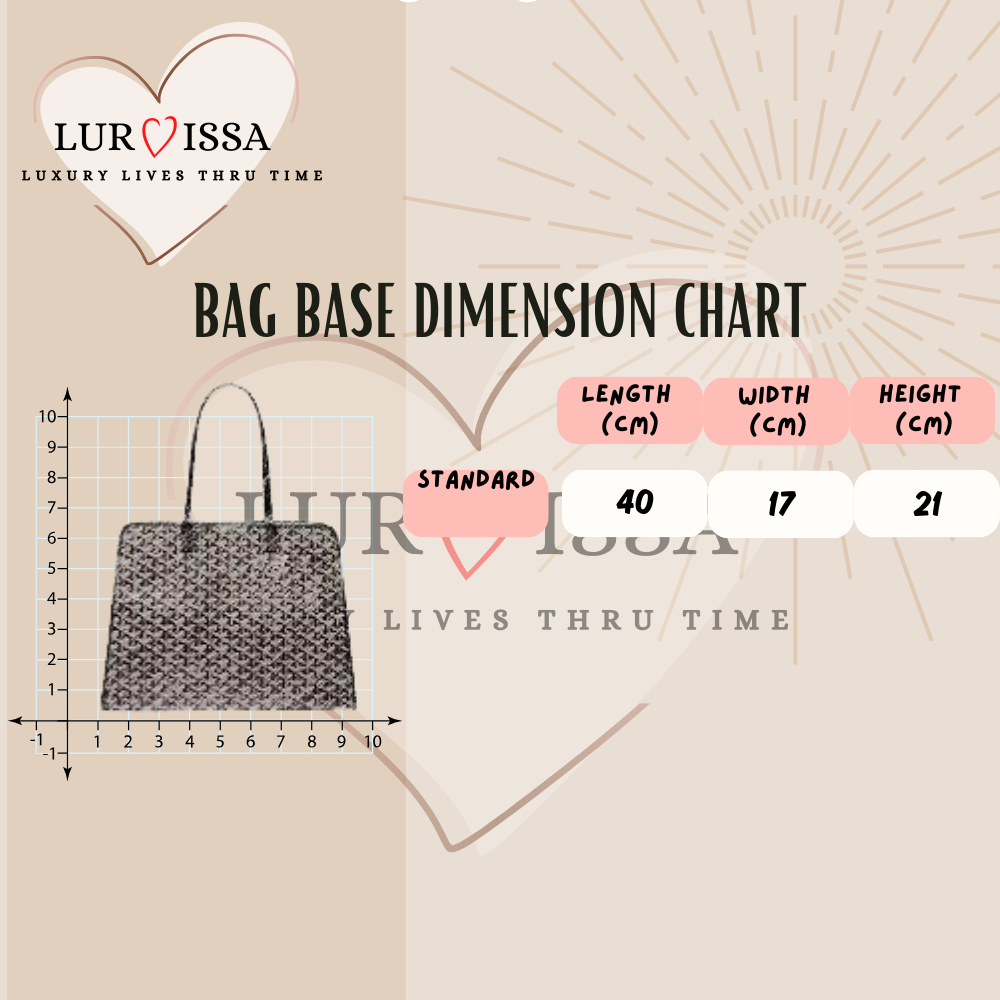 [𝐋𝐮𝐫𝐯𝐢𝐬𝐬𝐚] Bag Organiser/ Organizer For Goyard Hardy Bag (PM 40cm)