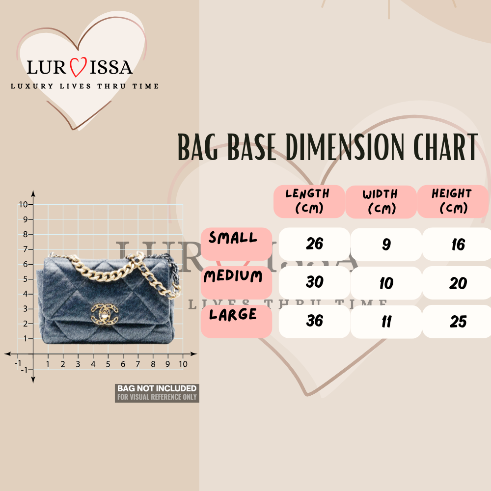 [𝐋𝐮𝐫𝐯𝐢𝐬𝐬𝐚] Bag Organiser/ Organizer For Chanel 19 Bag (Large)