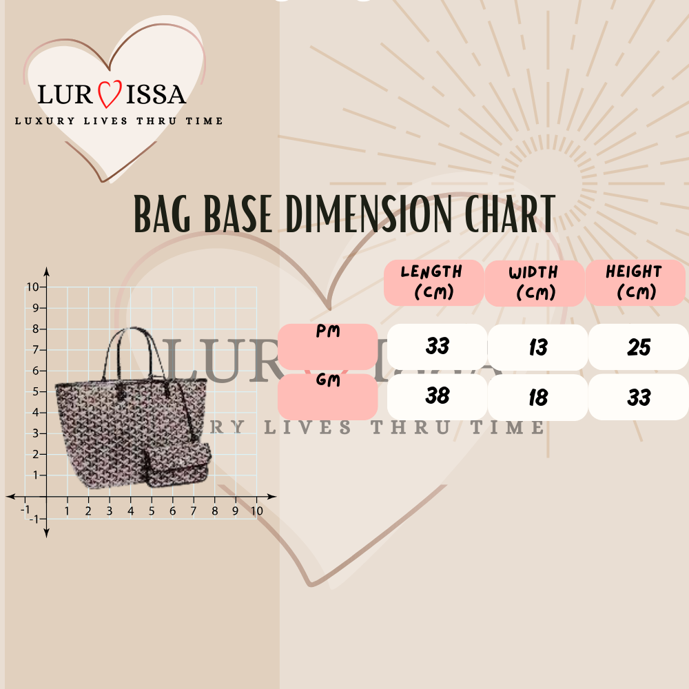 [𝐋𝐮𝐫𝐯𝐢𝐬𝐬𝐚] Bag Organiser/ Organizer For Goyard Saint Louis Tote Bag (PM33)