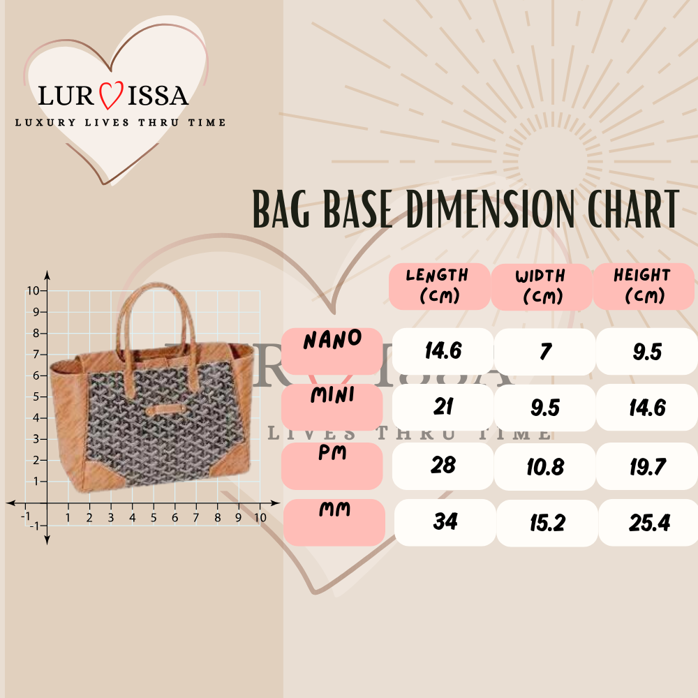 [𝐋𝐮𝐫𝐯𝐢𝐬𝐬𝐚] Bag Organiser/ Organizer For Goyard Saigon Tote Bag Organiser