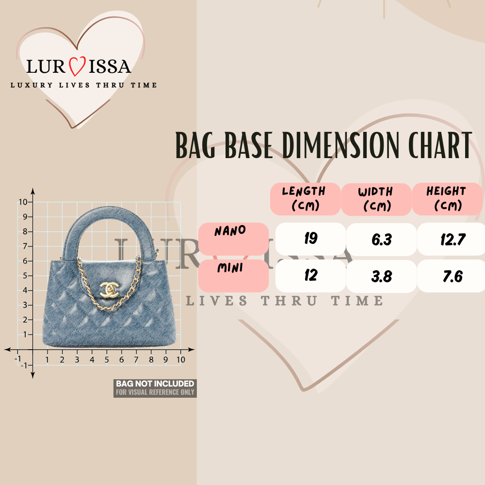 [𝐋𝐮𝐫𝐯𝐢𝐬𝐬𝐚] Bag Organiser/ Organizer For Chanel Kelly Bag (Mini 20cm)