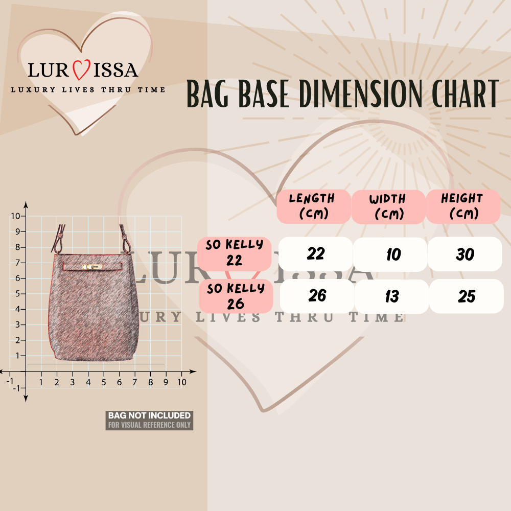 [𝐋𝐮𝐫𝐯𝐢𝐬𝐬𝐚] Bag Organiser/ Organizer For Hermes So Kelly Bag 26