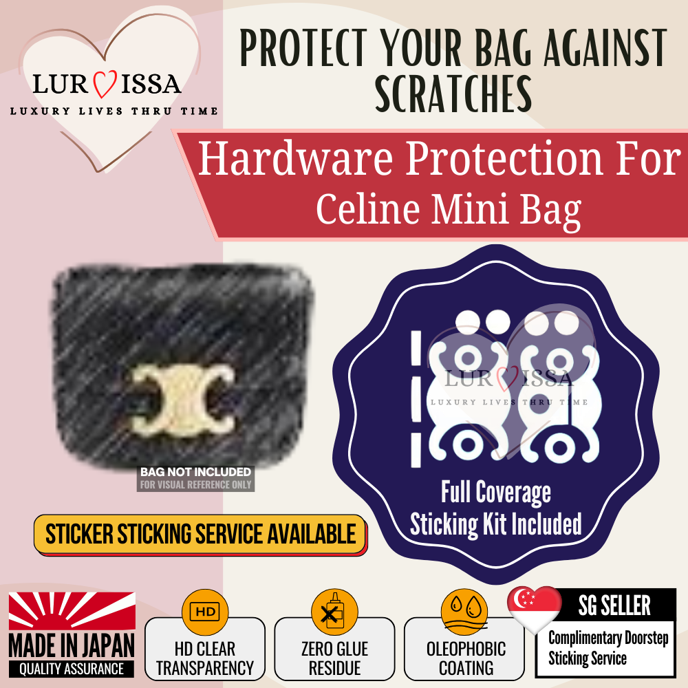 [𝐋𝐮𝐫𝐯𝐢𝐬𝐬𝐚] Celine Mini Bag Hardware Protective Sticker | Prevent Bag Hardware Scratches