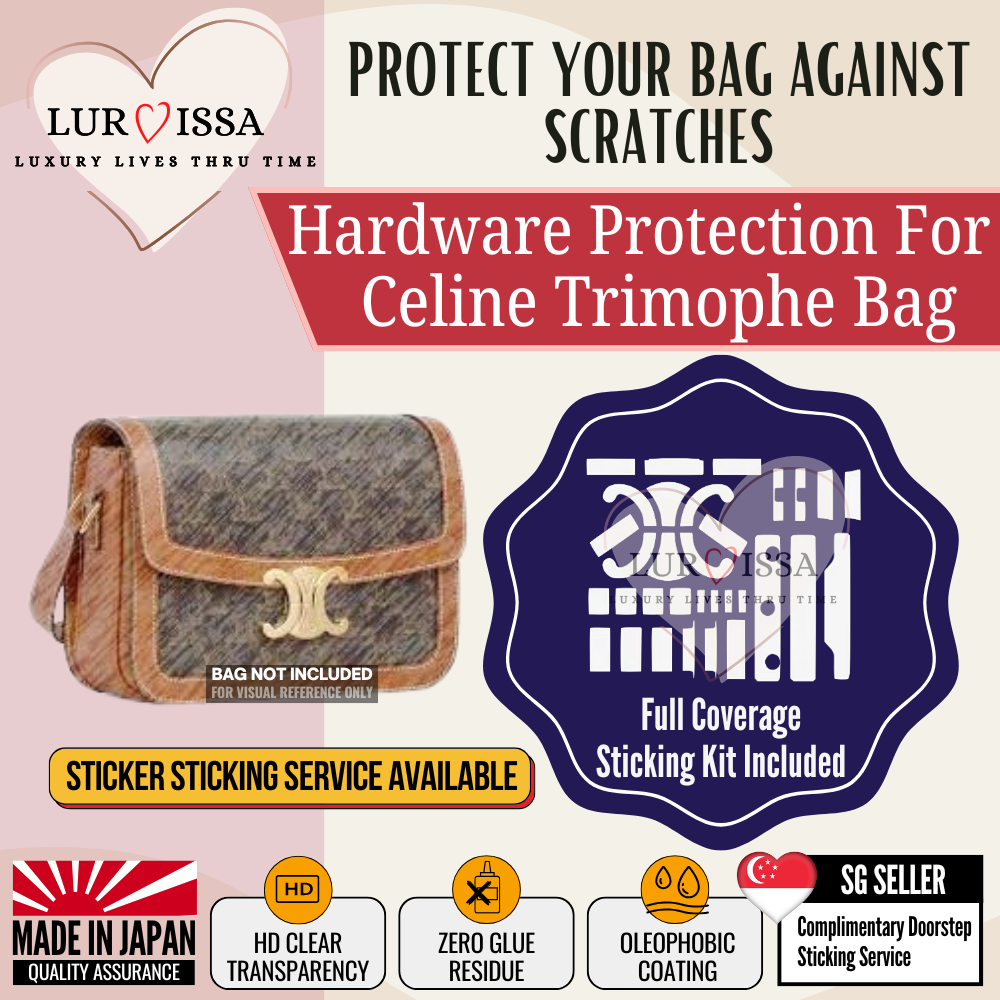[𝐋𝐮𝐫𝐯𝐢𝐬𝐬𝐚] Celine Triomphe Bag Hardware Protective Sticker  | Prevent Bag Hardware Scratches (Copy) (Copy)
