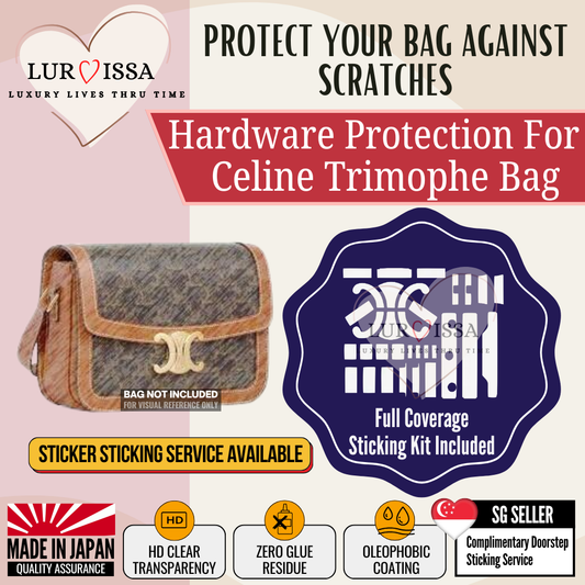 [𝐋𝐮𝐫𝐯𝐢𝐬𝐬𝐚] Celine Triomphe Bag Hardware Protective Sticker  | Prevent Bag Hardware Scratches (Copy) (Copy)