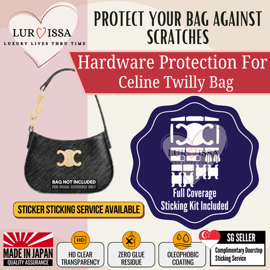 [𝐋𝐮𝐫𝐯𝐢𝐬𝐬𝐚] Celine Twilly Bag Hardware Protective Sticker | Prevent Bag Hardware Scratches