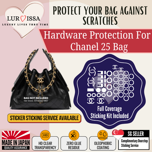 [𝐋𝐮𝐫𝐯𝐢𝐬𝐬𝐚] Chanel 25 Bag Hardware Protective Sticker | Prevent Bag Hardware Scratches