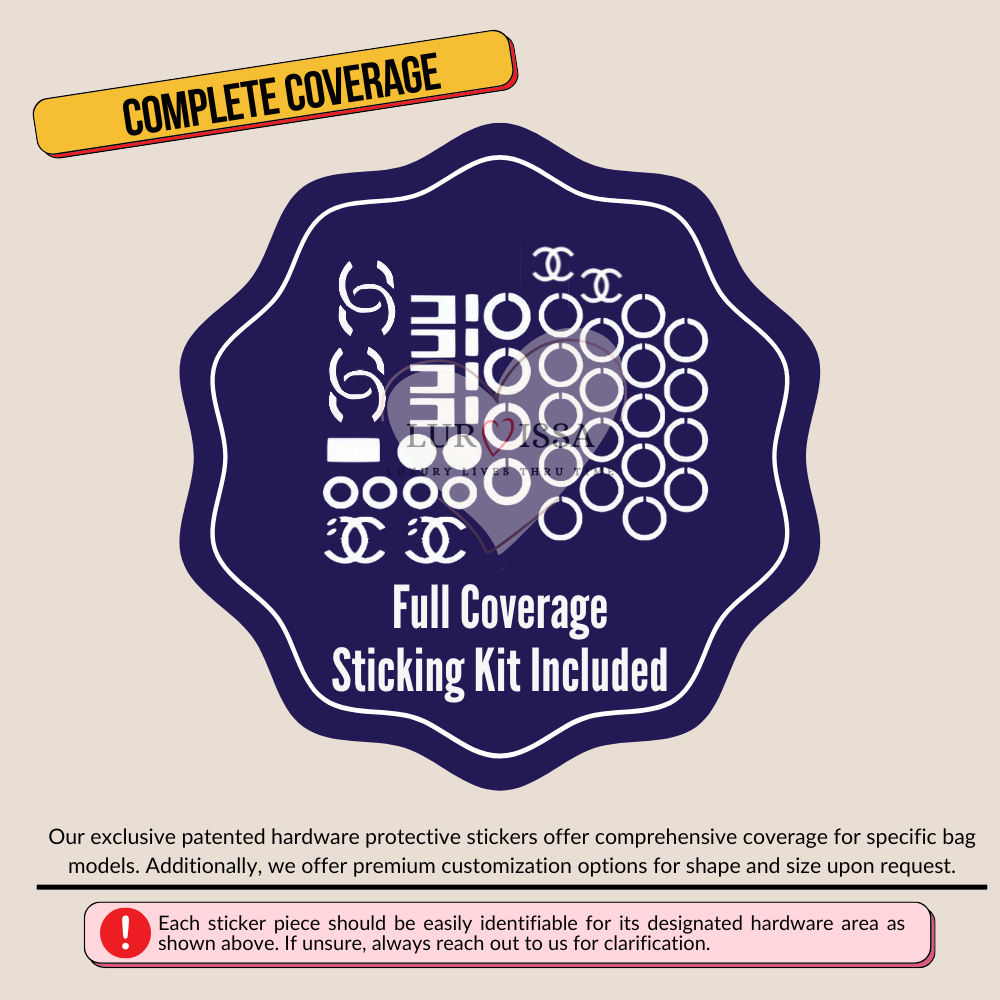 [𝐋𝐮𝐫𝐯𝐢𝐬𝐬𝐚] Chanel 25 Bag Hardware Protective Sticker | Prevent Bag Hardware Scratches