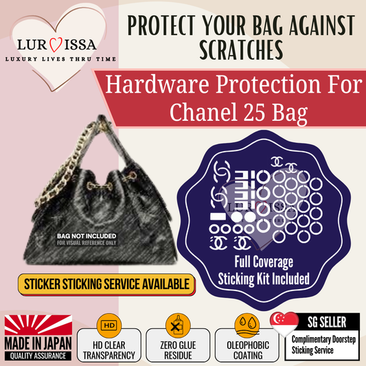 [𝐋𝐮𝐫𝐯𝐢𝐬𝐬𝐚] Chanel 25 Bag Hardware Protective Sticker | Prevent Bag Hardware Scratches