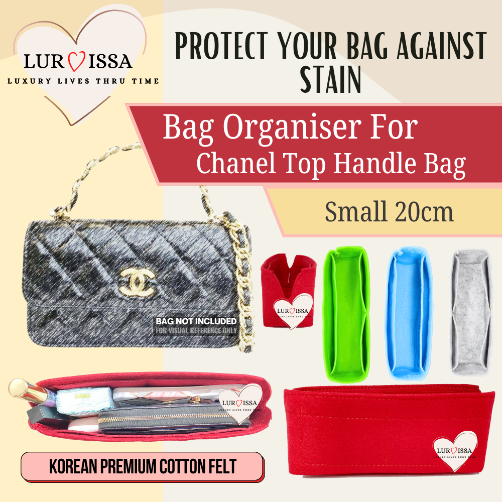 [𝐋𝐮𝐫𝐯𝐢𝐬𝐬𝐚] Bag Organiser/ Organizer For Chanel Top Handle Flap Bag (Small 20cm)