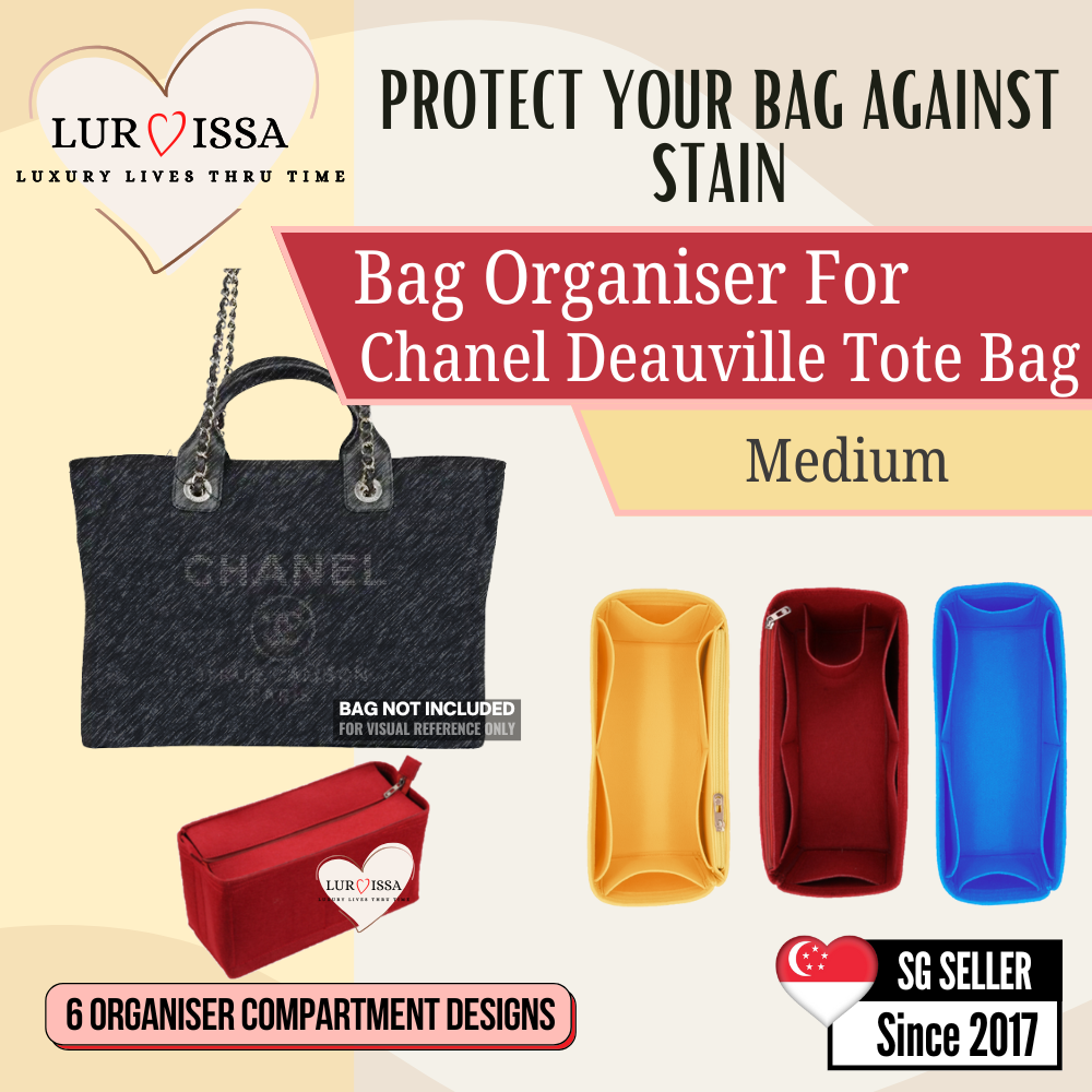 [𝐋𝐮𝐫𝐯𝐢𝐬𝐬𝐚] Bag Organiser/ Organizer For Chanel Deauville Tote Bag (medium)