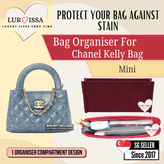 [𝐋𝐮𝐫𝐯𝐢𝐬𝐬𝐚] Bag Organiser/ Organizer For Chanel Kelly Bag (Mini 20cm)