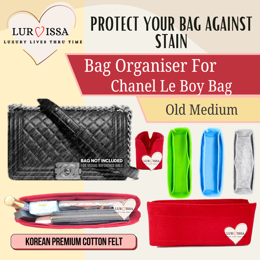 [𝐋𝐮𝐫𝐯𝐢𝐬𝐬𝐚] Bag Organiser/ Organizer For Chanel Leboy Bag (old medium)