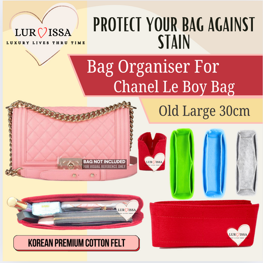 [𝐋𝐮𝐫𝐯𝐢𝐬𝐬𝐚] Organiser For Chanel Le Boy Bag (Old Large 30cm)