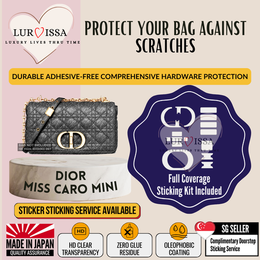 [𝐋𝐮𝐫𝐯𝐢𝐬𝐬𝐚] Dior Miss Caro Mini Hardware Protective Sticker | Prevent Scratches On Hardware (Copy)