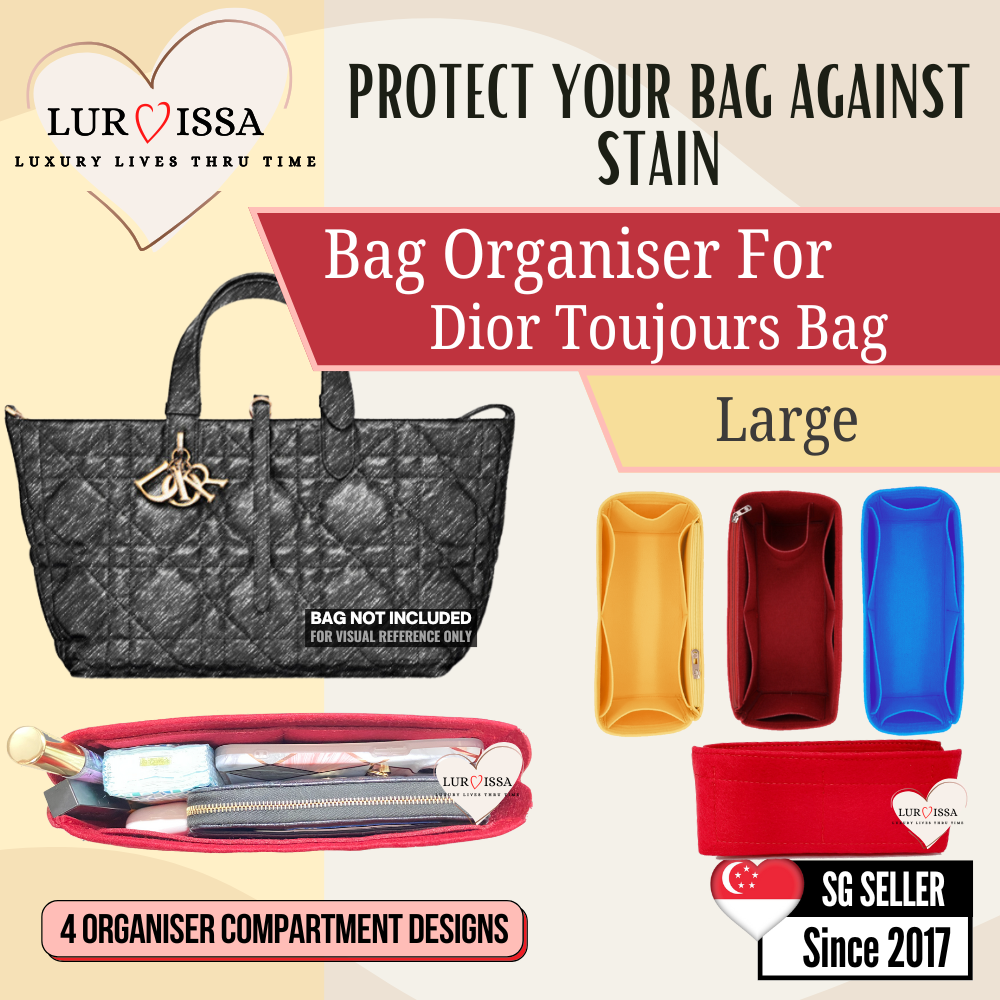 [𝐋𝐮𝐫𝐯𝐢𝐬𝐬𝐚] Bag Organiser/ Organizer For Dior Toujours Bag (Large)