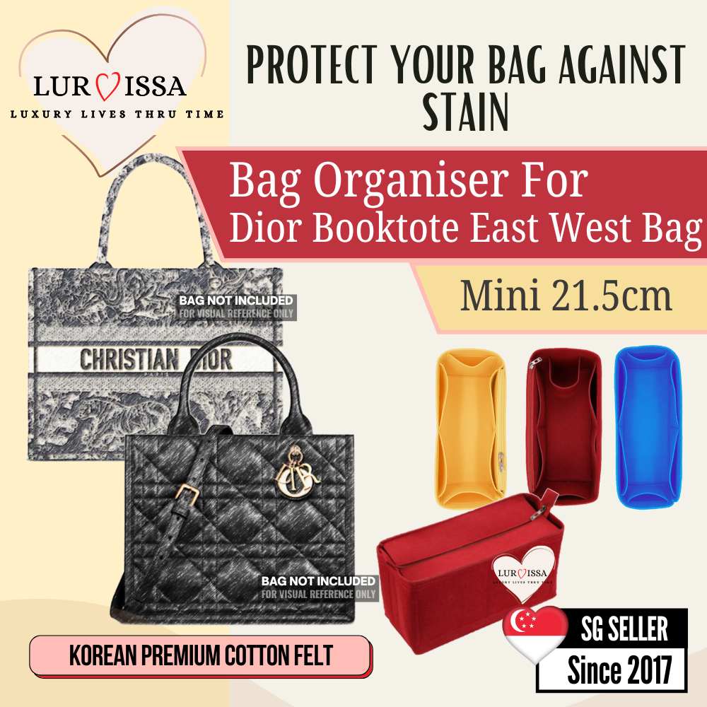 [𝐋𝐮𝐫𝐯𝐢𝐬𝐬𝐚] Organiser For Dior Booktote East West Bag (mini)