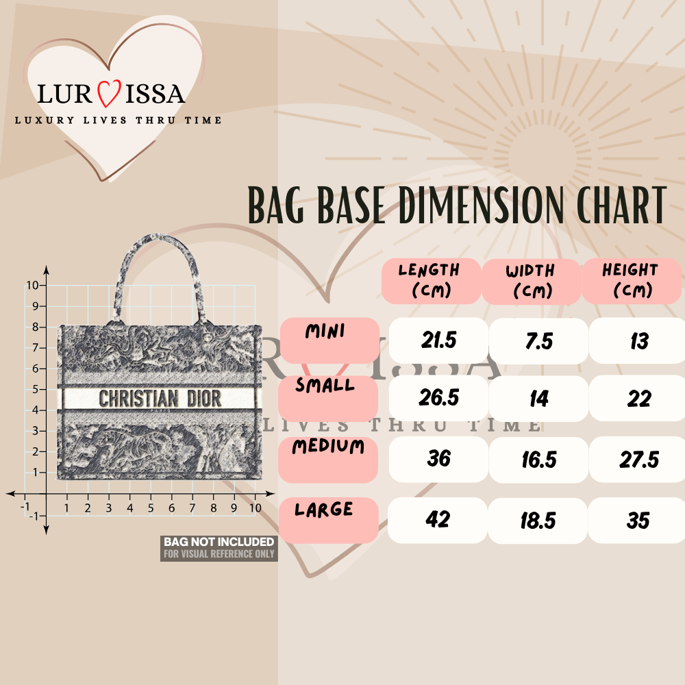 [𝐋𝐮𝐫𝐯𝐢𝐬𝐬𝐚] Organiser For Dior Booktote East West Bag (small)