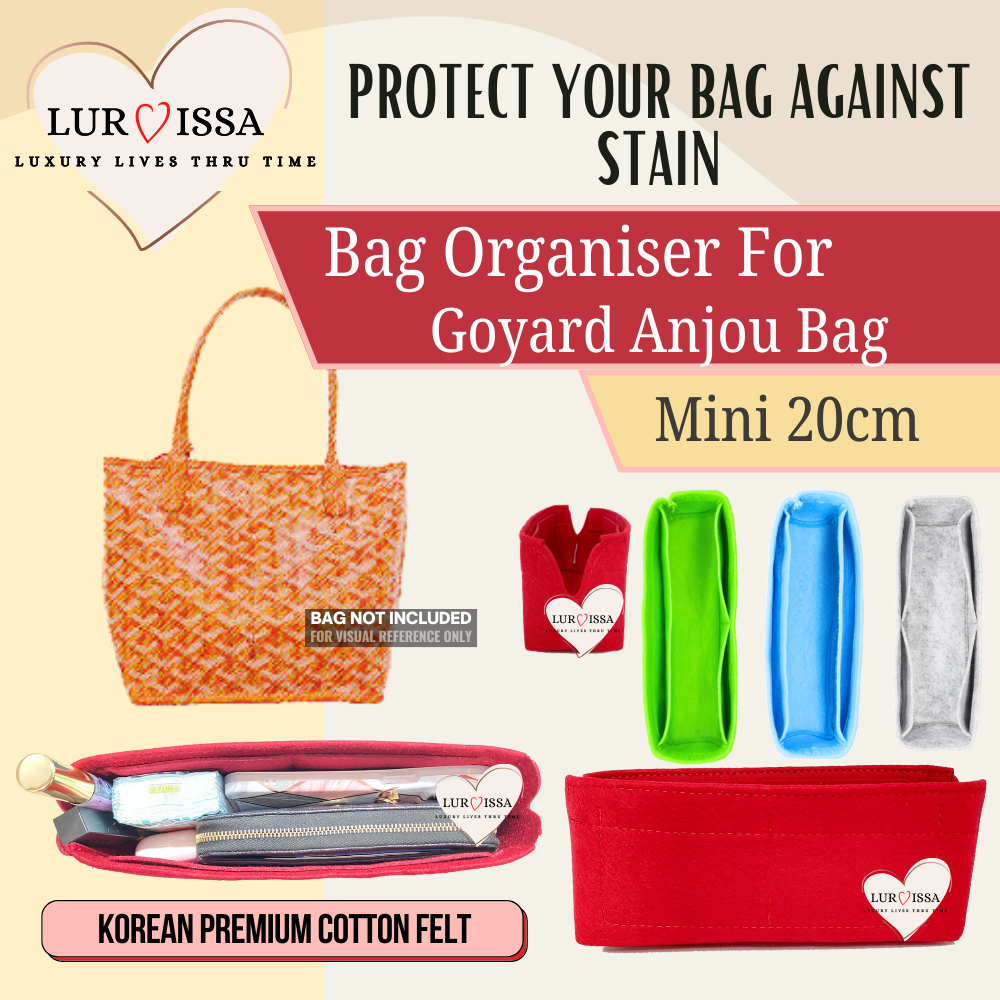 [𝐋𝐮𝐫𝐯𝐢𝐬𝐬𝐚] Bag Organiser/ Organizer For Goyard Anjou Mini Bag (20cm)
