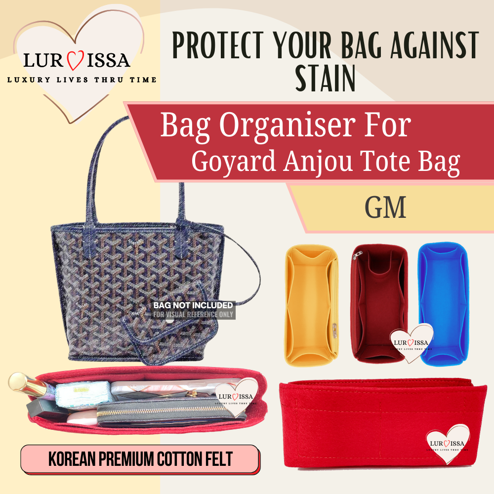 [𝐋𝐮𝐫𝐯𝐢𝐬𝐬𝐚] Bag Organiser/ Organizer For Goyard Anjou Tote Bag (GM 40cm)
