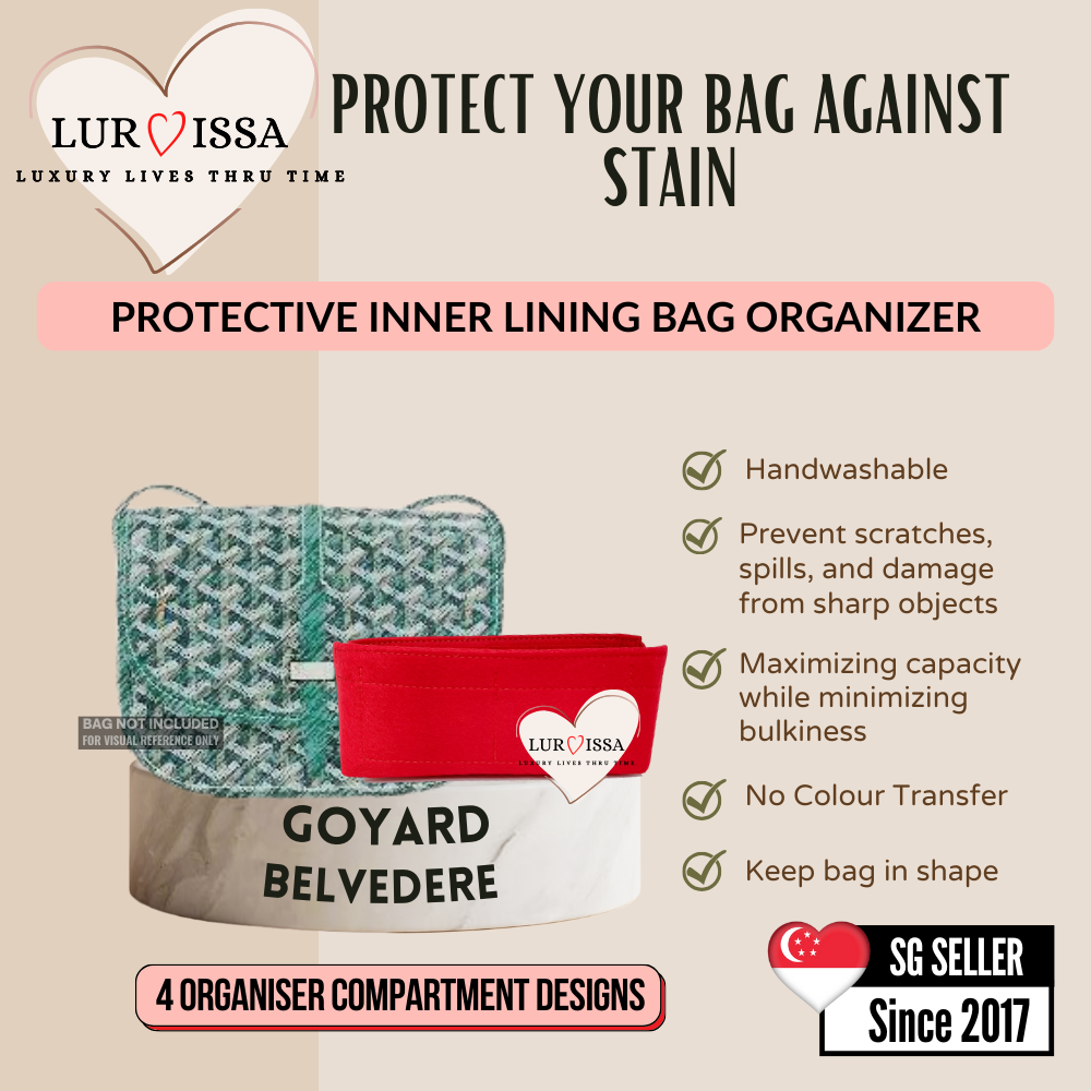 [𝐋𝐮𝐫𝐯𝐢𝐬𝐬𝐚] Bag Organiser/ Organizer For Goyard Belvedere Bag Organiser (PM 22cm)