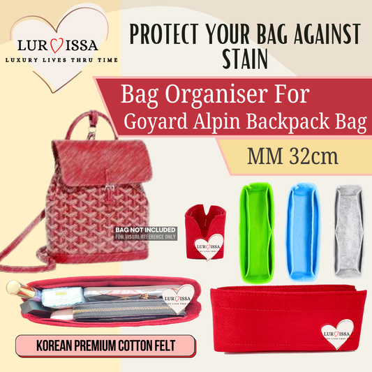 [𝐋𝐮𝐫𝐯𝐢𝐬𝐬𝐚] Bag Organiser/ Organizer For Goyard Alpin Backpack Bag Organiser (MM 32cm)