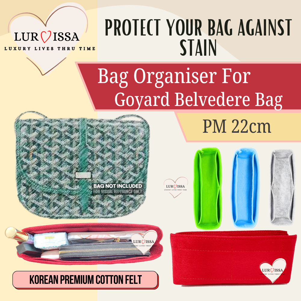 [𝐋𝐮𝐫𝐯𝐢𝐬𝐬𝐚] Bag Organiser/ Organizer For Goyard Belvedere Bag Organiser (PM 22cm)