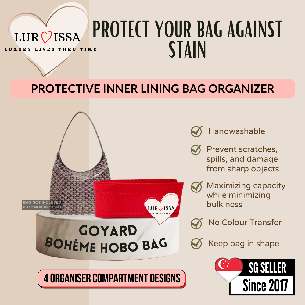 [𝐋𝐮𝐫𝐯𝐢𝐬𝐬𝐚] Bag Organiser/ Organizer For Goyard Bohème Hobo Bag Organiser