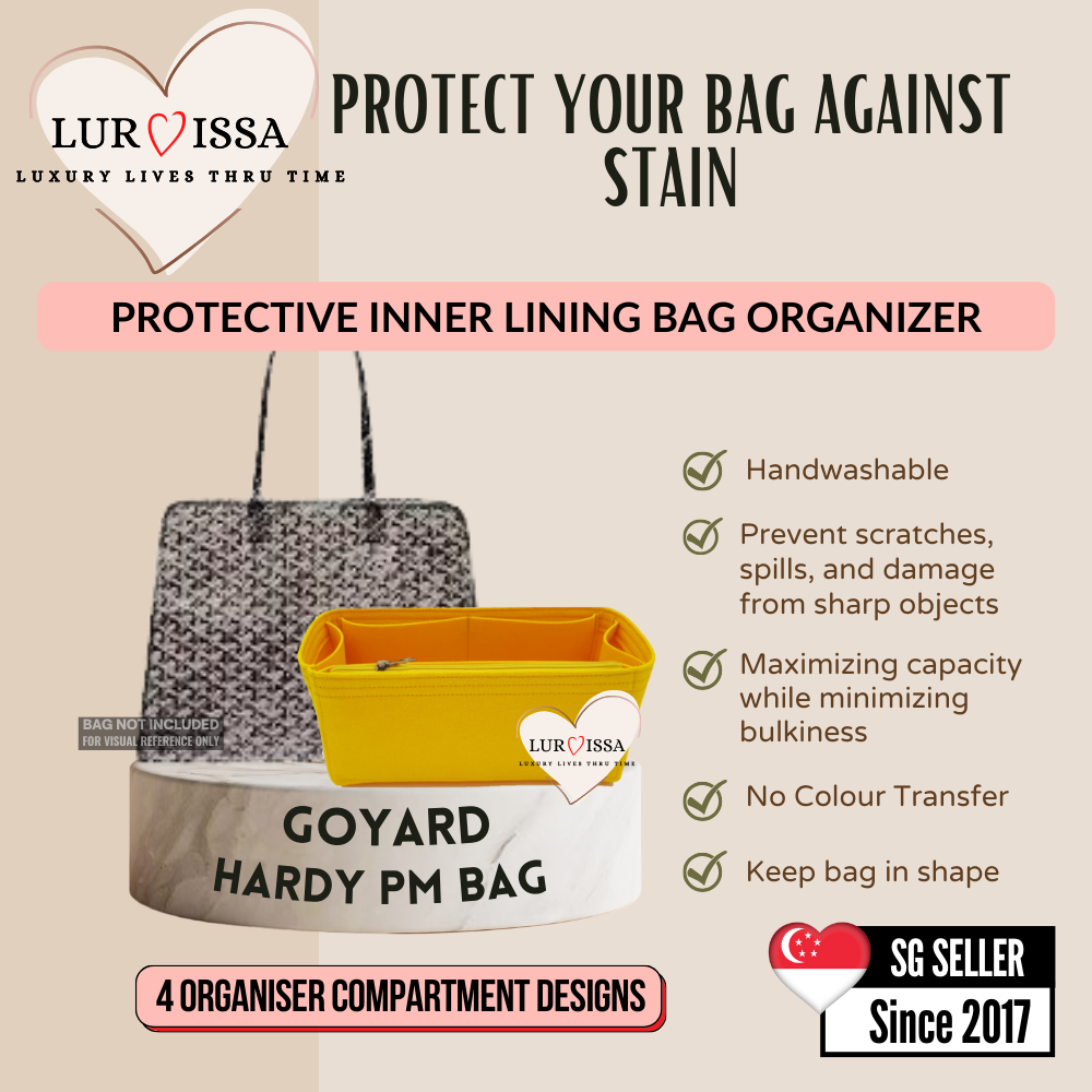 [𝐋𝐮𝐫𝐯𝐢𝐬𝐬𝐚] Bag Organiser/ Organizer For Goyard Hardy Bag (PM 40cm)