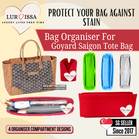 [𝐋𝐮𝐫𝐯𝐢𝐬𝐬𝐚] Bag Organiser/ Organizer For Goyard Saigon Tote Bag Organiser