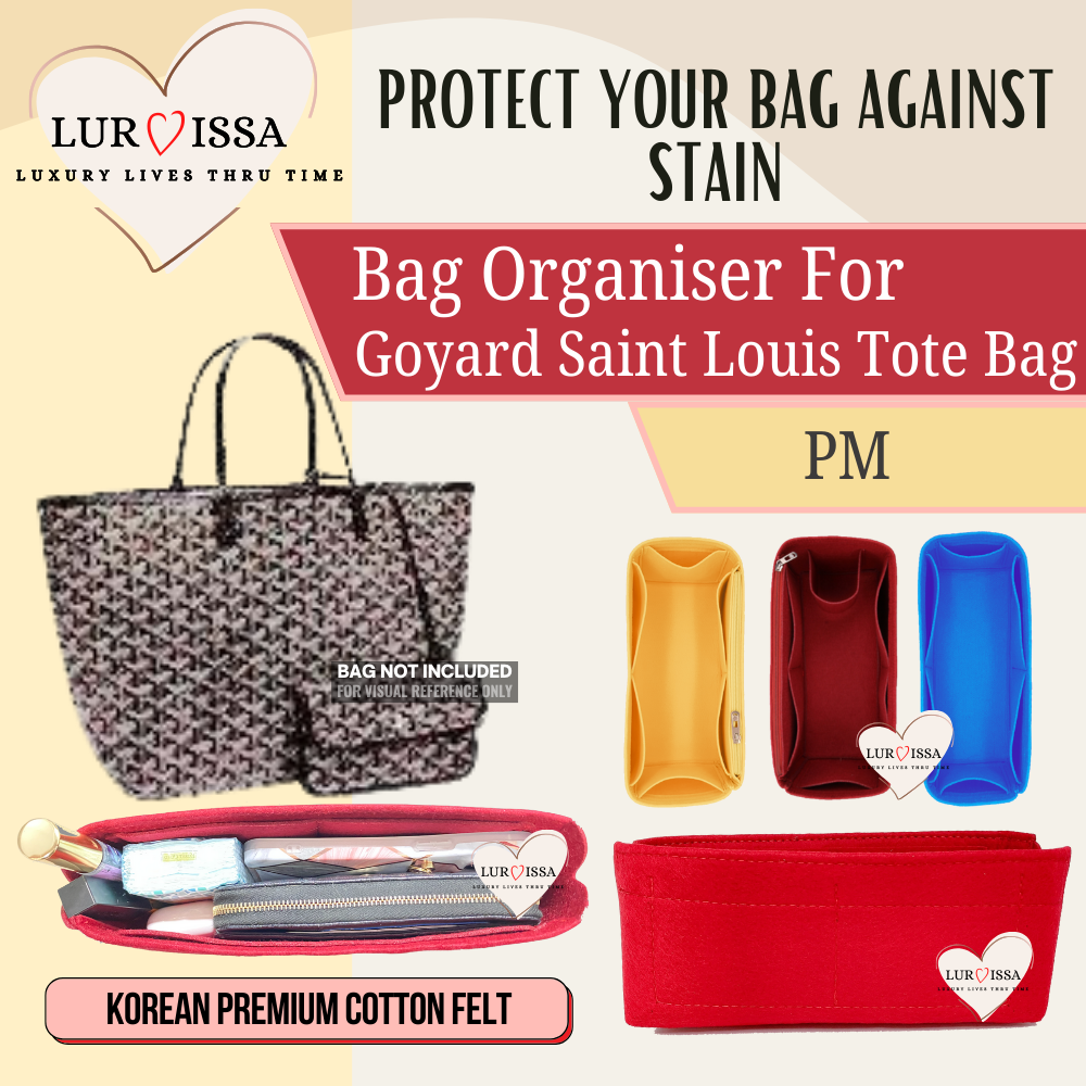[𝐋𝐮𝐫𝐯𝐢𝐬𝐬𝐚] Bag Organiser/ Organizer For Goyard Saint Louis Tote Bag (PM33)