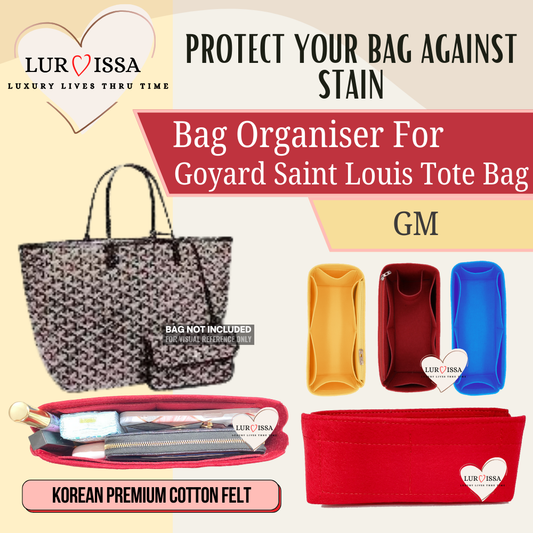 [𝐋𝐮𝐫𝐯𝐢𝐬𝐬𝐚] Bag Organiser/ Organizer For Goyard Saint Louis Tote Bag (GM 40cm)