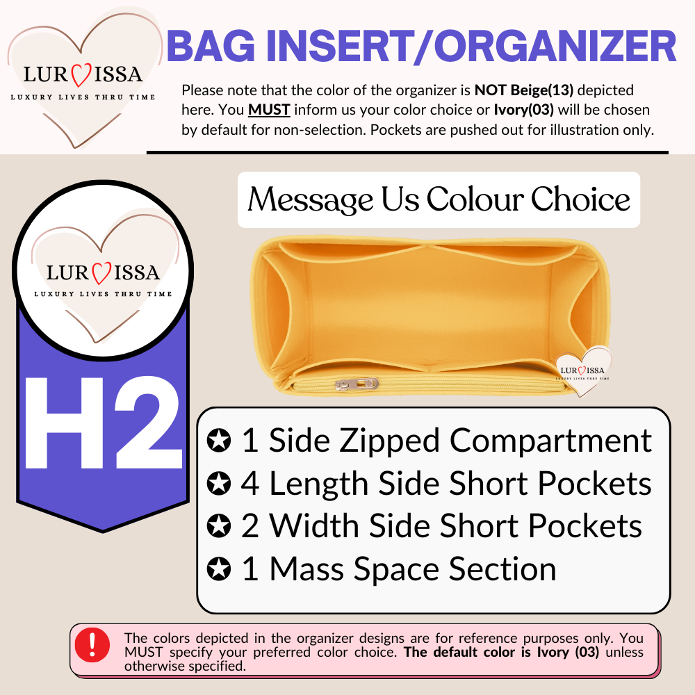 [𝐋𝐮𝐫𝐯𝐢𝐬𝐬𝐚] Bag Organiser/ Organizer For Chanel 25 Bag (Small 26cm)