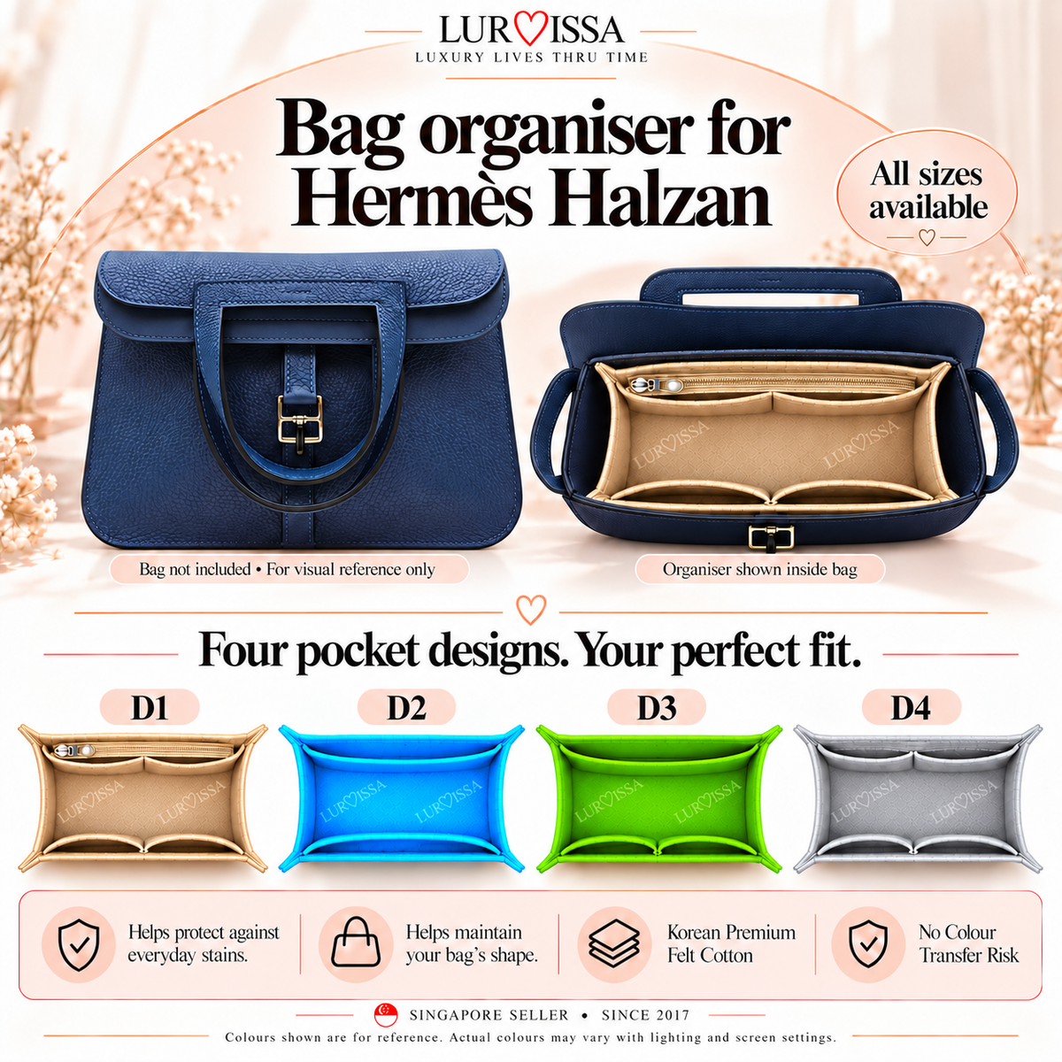 Hermes Halzan Bag Organiser