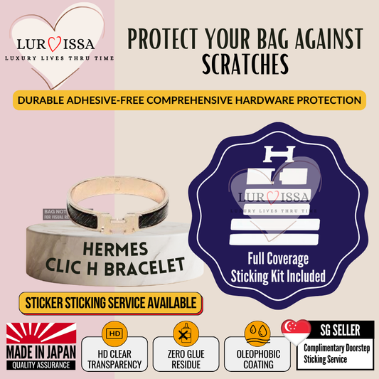 [𝐋𝐮𝐫𝐯𝐢𝐬𝐬𝐚] Hermes Clic H Bracelet Hardware Protective Sticker | Prevent Bag Hardware Scratches