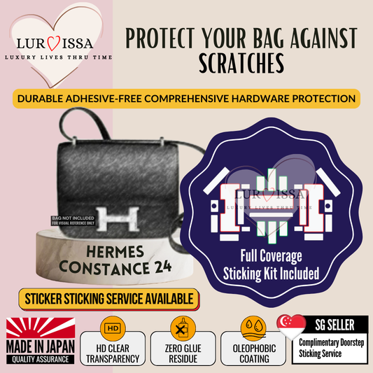 [𝐋𝐮𝐫𝐯𝐢𝐬𝐬𝐚] Hermes Constance 24 Bag Hardware Protective Sticker | Prevent Bag Hardware Scratches