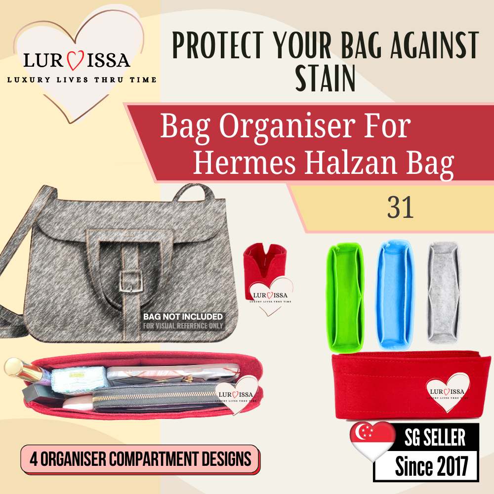 [𝐋𝐮𝐫𝐯𝐢𝐬𝐬𝐚] Bag Organiser/ Organizer For Hermes Halzan Bag 31