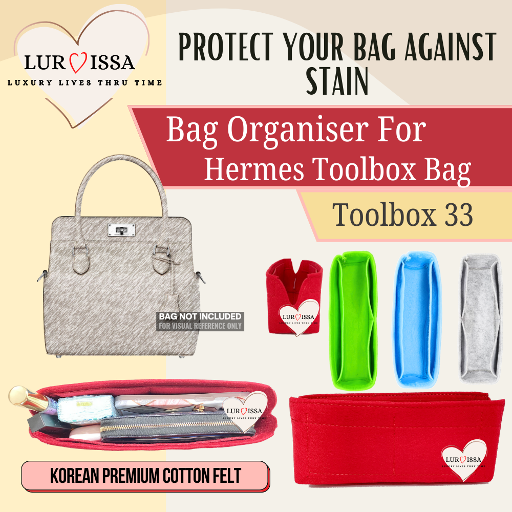 [𝐋𝐮𝐫𝐯𝐢𝐬𝐬𝐚] Bag Organiser/ Organizer For Hermes Toolbox Bag 33