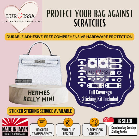 [𝐋𝐮𝐫𝐯𝐢𝐬𝐬𝐚] Hermes Kelly 20 Mini Bag Hardware Protective Sticker | Prevent Bag Hardware Scratches