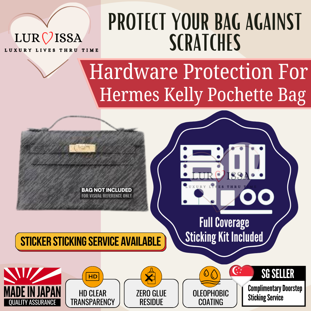 [𝐋𝐮𝐫𝐯𝐢𝐬𝐬𝐚] Hermes Kelly Pochette Bag Hardware Protective Sticker | Prevent Bag Hardware Scratches