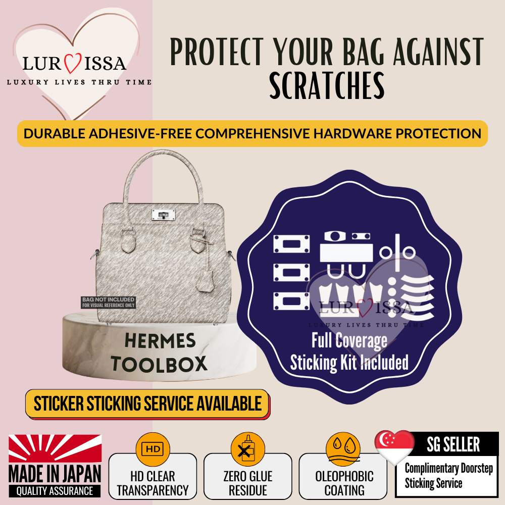 [𝐋𝐮𝐫𝐯𝐢𝐬𝐬𝐚] Hermes Toolbox 20/26/33 Bag Hardware Protective Sticker | Prevent Bag Hardware Scratches