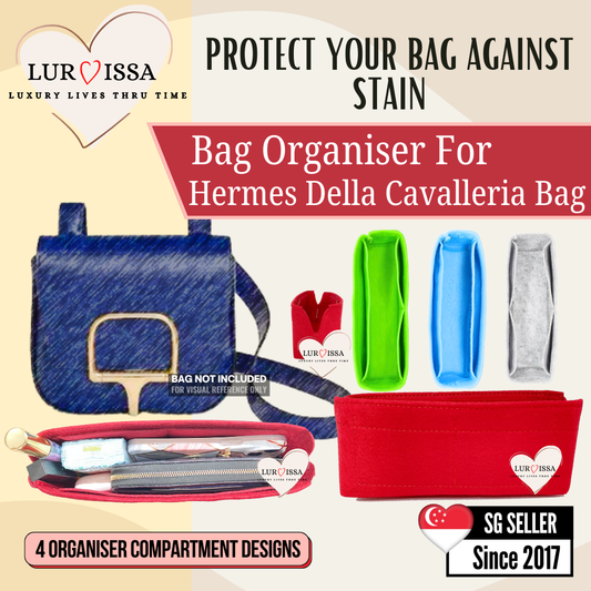 [𝐋𝐮𝐫𝐯𝐢𝐬𝐬𝐚] Bag Organiser/ Organizer For Hermes Della Cavalleria Bag