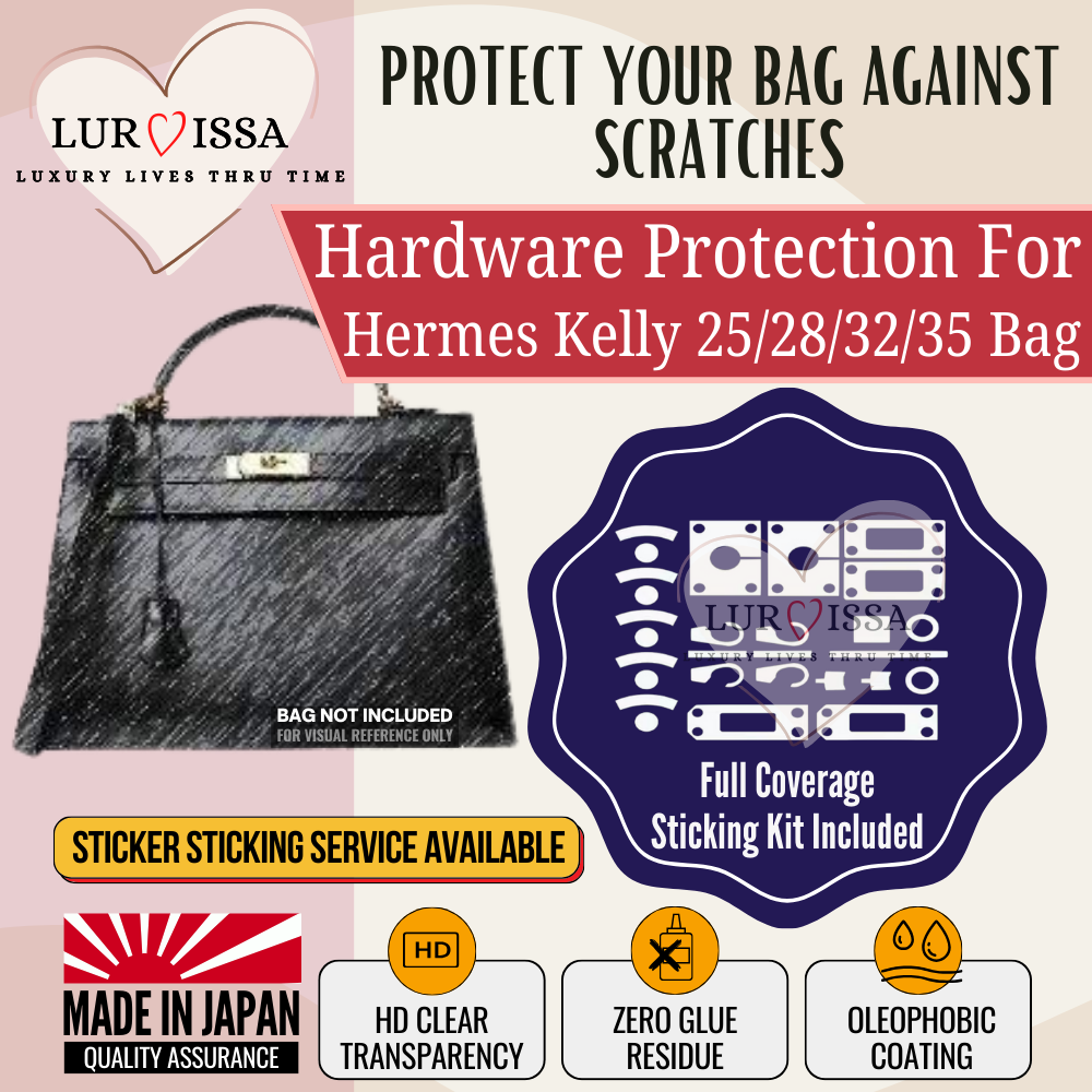 [𝐋𝐮𝐫𝐯𝐢𝐬𝐬𝐚] Hermes Kelly 25/30/32/35 Bag Hardware Protective Sticker | Prevent Bag Hardware Scratches